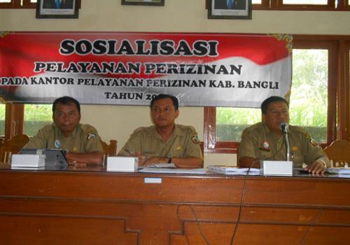 SOSIALISASI SOP PERIZINAN KAB. BANGLI