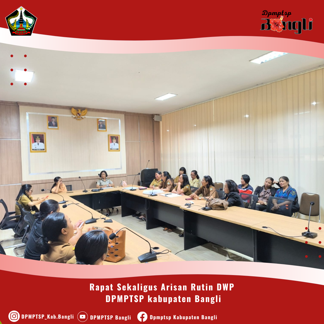 Rapat Sekaligus Arisan Rutin DWP DPMPTSP Kabupaten Bangli