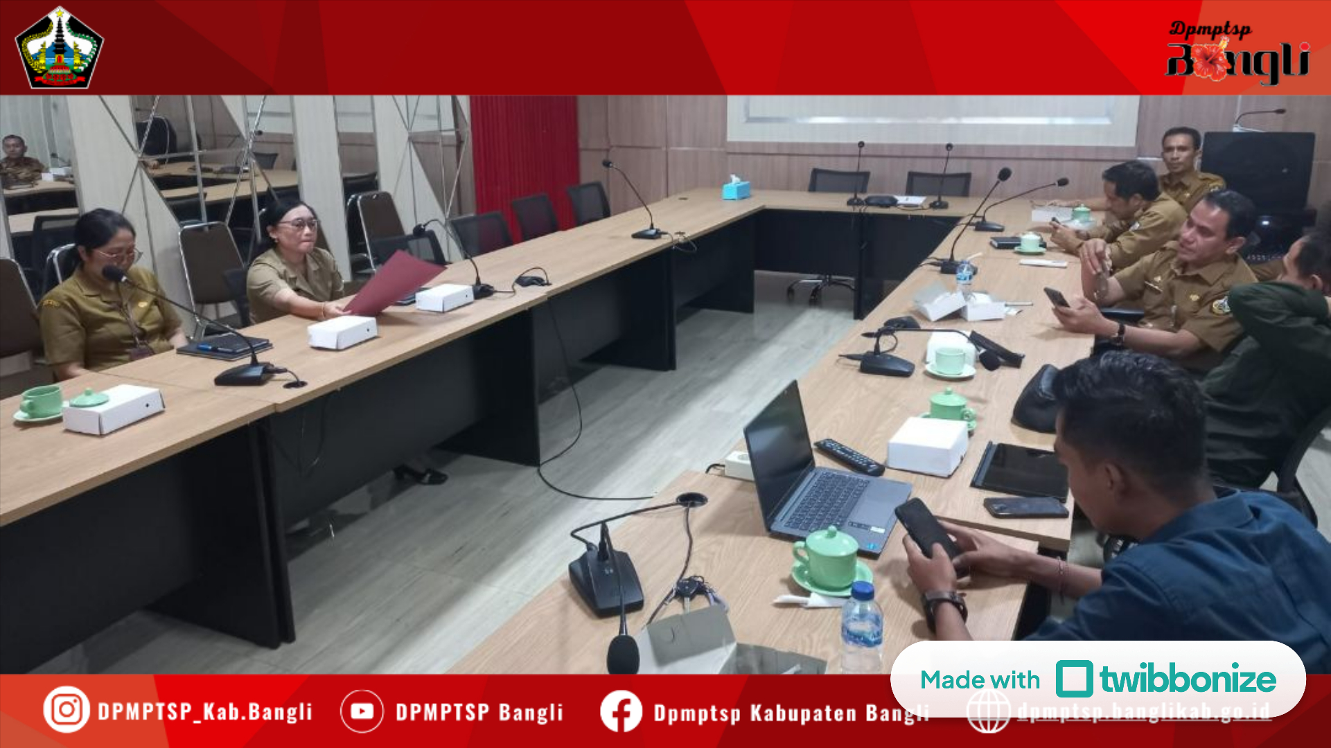 RAPAT KORDINASI TERKAIT PERSIAPAN INVESTOR YANG AKAN MENANAMKAN MODALNYA DI KABUPATEN BANGLI